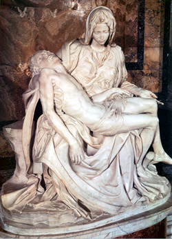 Ausflug Vatikanische Museen Sixtinische Kapelle Basilika st. Peter - Marmorgruppe der Pietá von Michelangelo