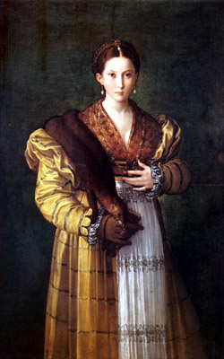 Capodimonte Museum - Antea (also known as Portrait of a Young Woman) is a painting by the Italian Mannerist artist Parmigianino, executed around 1524-1527