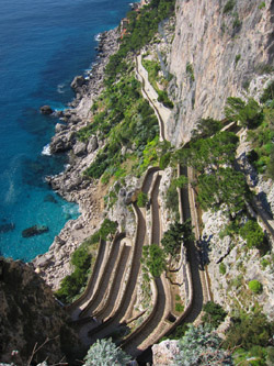 Capri ausflug - Die berühmte Via Krupp auf Capri