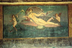 The fresco of "Venus in the shell"