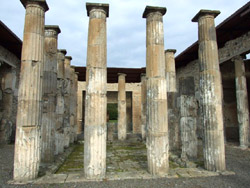 The columns  at the House of Epidius Rufus