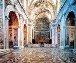 Naples San Martino Charterhouse - The interior of the Church