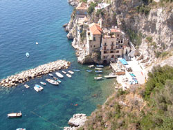 La petite baie de Marina di Conca sur la Côte Amalfitaine