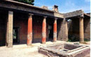 pompéi visite - Herculanum: Détail de la Maison du Relief de Télèphe