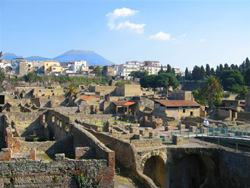 View of Herculaneum ruins