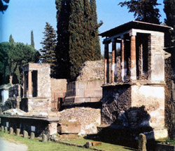 Ancient Pompeii - Cemetery near the Gate Herculaneum