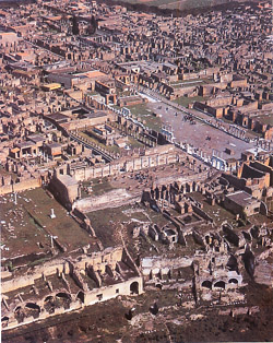 Reisefuehrer Pompeji Herculaneum Oplontis -  -  Ansicht von Pompeji