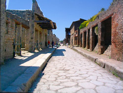 A road of the ancient Pompeii