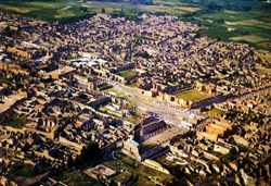 Ancient Pompeii - Aerial view of Pompeii