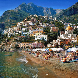 Visite Guidée de Pompi, Positano et Capri - Vue de Positano