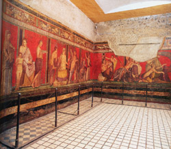 Ancient Pompeii - Villa of the Mysteries in Pompeii ruins