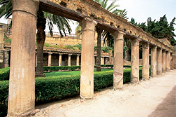 Peristyle with columns of House of Argus