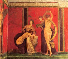 Fresco in the  Villa of the Mysteries