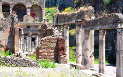 Columns of the Palestra at Herculaneum