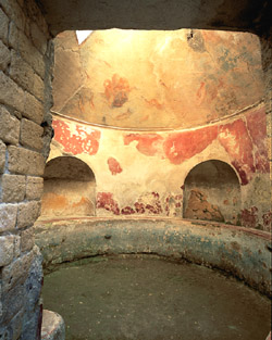 Particular of Termal Baths in Herculaneum 