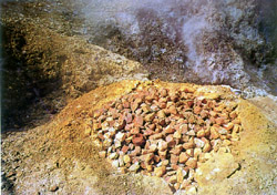 Vesuvius and Solfatara tour - Sulfur at the Solfatara crater